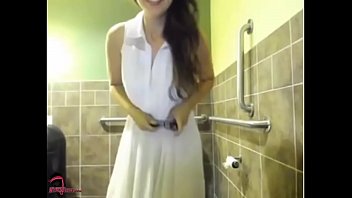 Lesbian bathroom sex clip