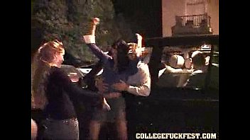 Lovely college girls get nailed during wild sex party full