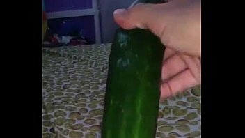 Teen cucumber sex