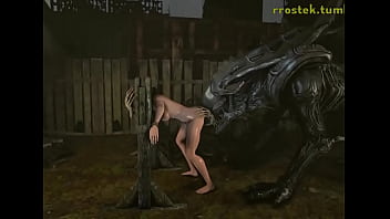 3d comics dog alien human sex