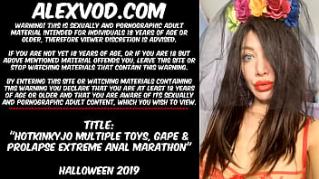 Halloween 2019 sex with a neighbor anal gape and squirt