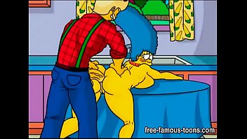 Marge simpsons cosplay fazendo sexo