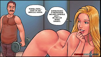 Desenho de sexo em quadrinhos com a vizinha