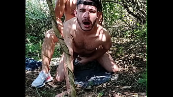 Two gay doing sex in public wood-porn