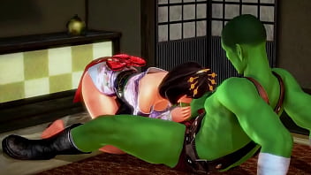 Hentai garota de cabelo verde fazendo sexo