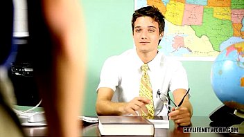 Bad student and teacher gay sex
