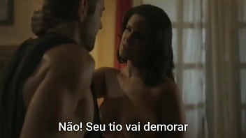 Deitado ba cama com a tia sexo