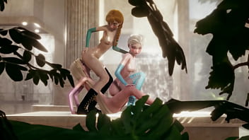 Elsa e anna fezendo sexo juntas hentai