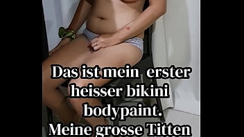 Pintura no corpo nua sexe