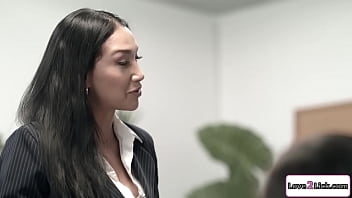 Sex lesbian office boss
