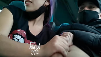 Schoolgirl teen sex in bus tube