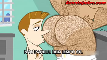 Sexo cartoon gay em quadrinho