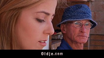 Blonde teen old man sex