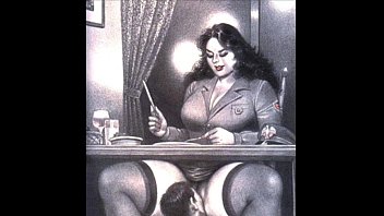 Black and white cartoon sex porn artwork